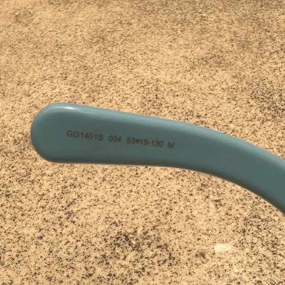 Gucci GG1401S 004 Light Blue Brand New Women's Sunglasses - Picture 14 of 16